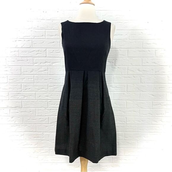 Theory Blainey Np Ascend Ombré Wool Pleated Sheath Dress Size 2 - Picture 1 of 5